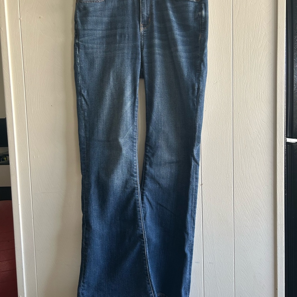 American Eagle Super high-rise flare Blue stretch Jeans